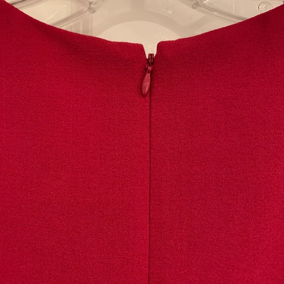 ELIZA J Dress 14P Stretch Ruffle Crepe Sheath Minidress in Berry - Picture 6 of 9